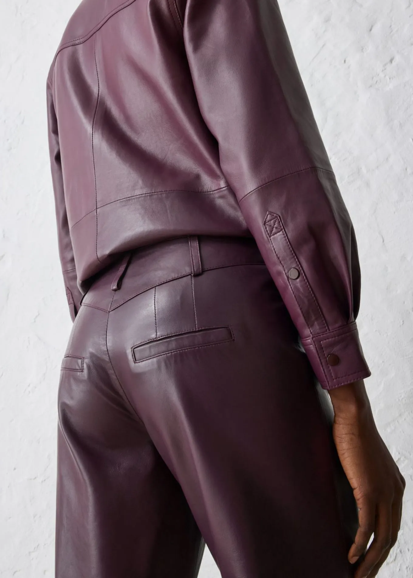 Pantalón Marlene de napa de cordero