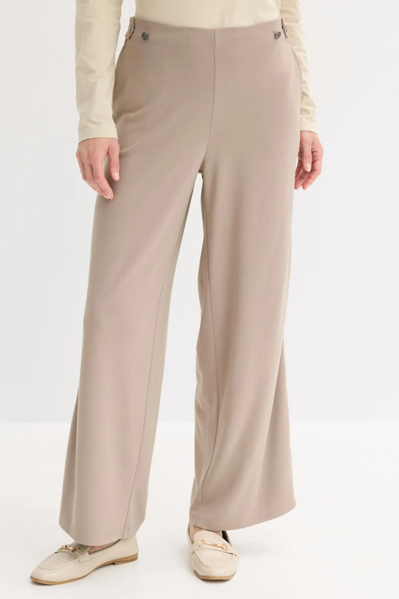 Pantalón Marlene de Punto di Roma con cinta de satén