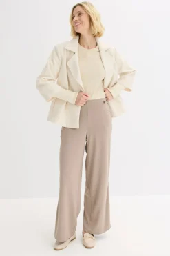 Pantalón Marlene de Punto di Roma con cinta de satén
