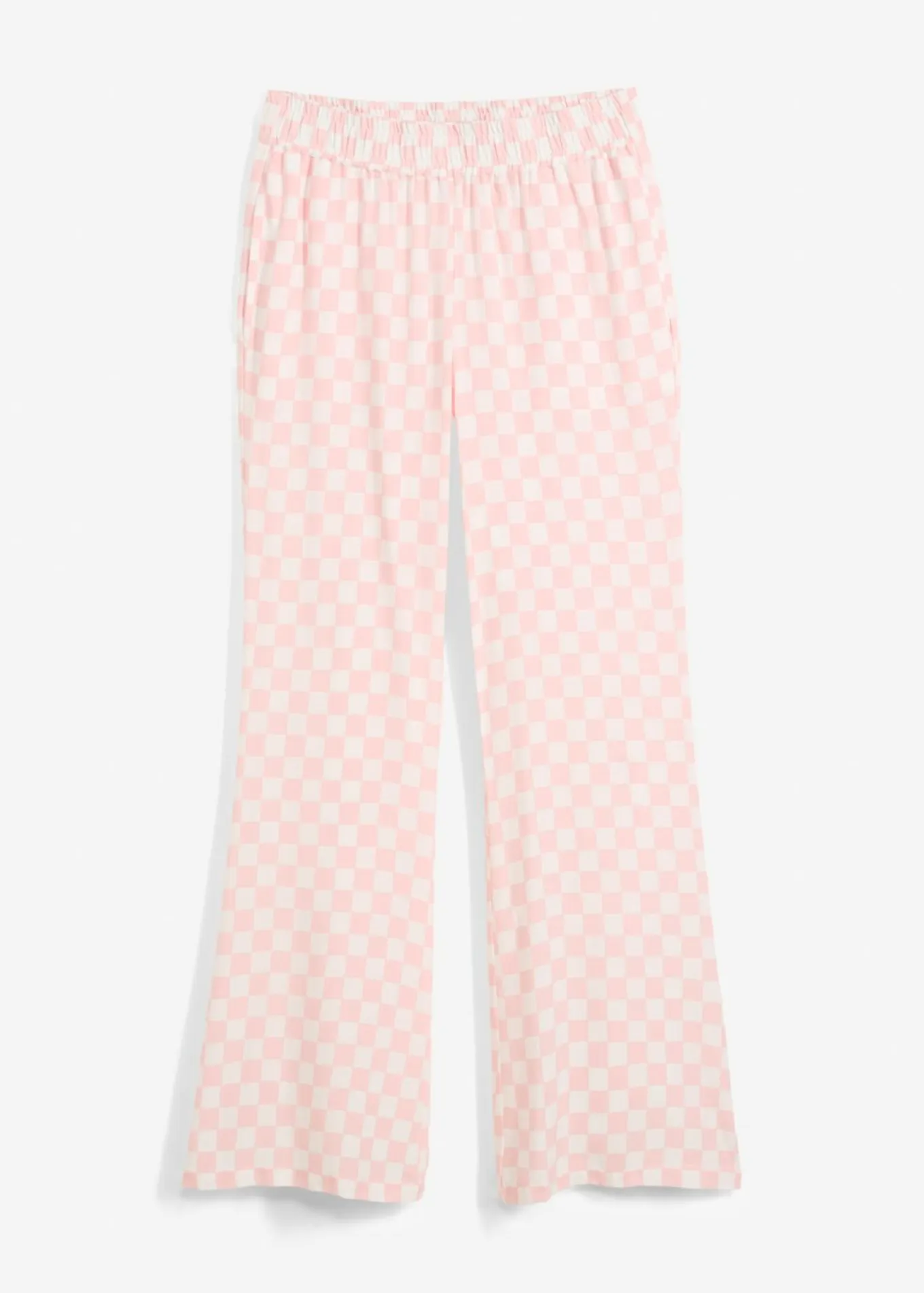Pantalón Marlene de viscosa fluida con estampado de cuadros