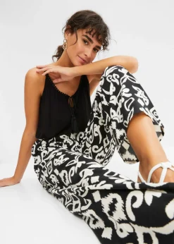 Pantalón Marlene estampado de viscosa fluida