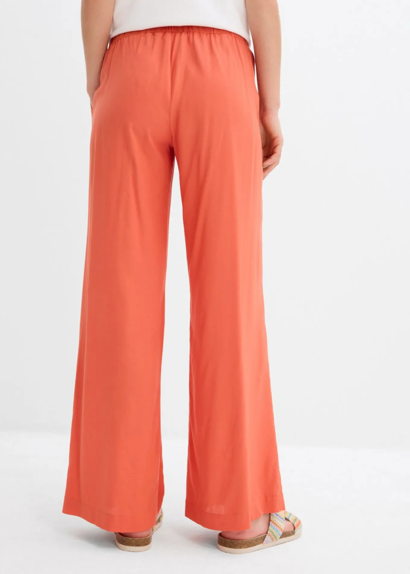 Pantalón palazzo ancho con cintura cómoda