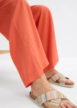 Pantalón palazzo ancho con cintura cómoda