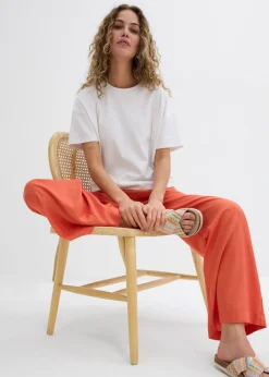 Pantalón palazzo ancho con cintura cómoda