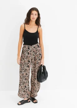 Pantalón palazzo con abertura