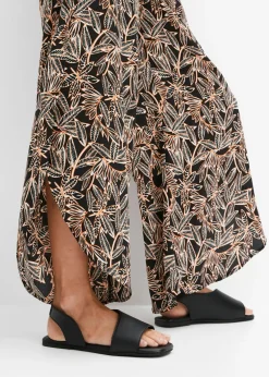 Pantalón palazzo con abertura