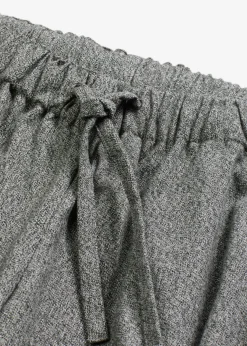 Pantalón palazzo con aspecto de lana