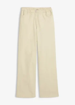 Pantalón palazzo con cinturilla cómoda y talle alto