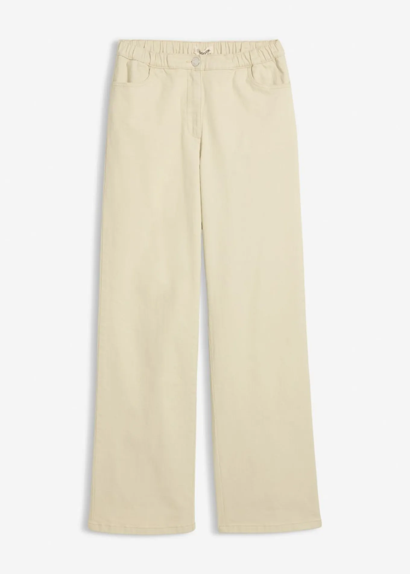 Pantalón palazzo con cinturilla cómoda y talle alto
