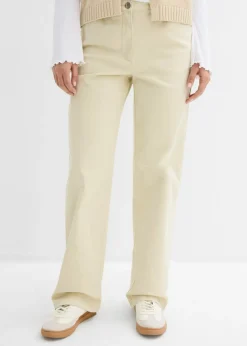 Pantalón palazzo con cinturilla cómoda y talle alto