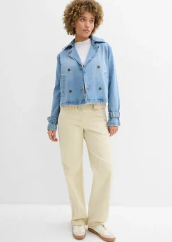 Pantalón palazzo con cinturilla cómoda y talle alto