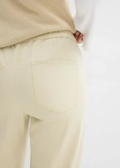 Pantalón palazzo con cinturilla cómoda y talle alto