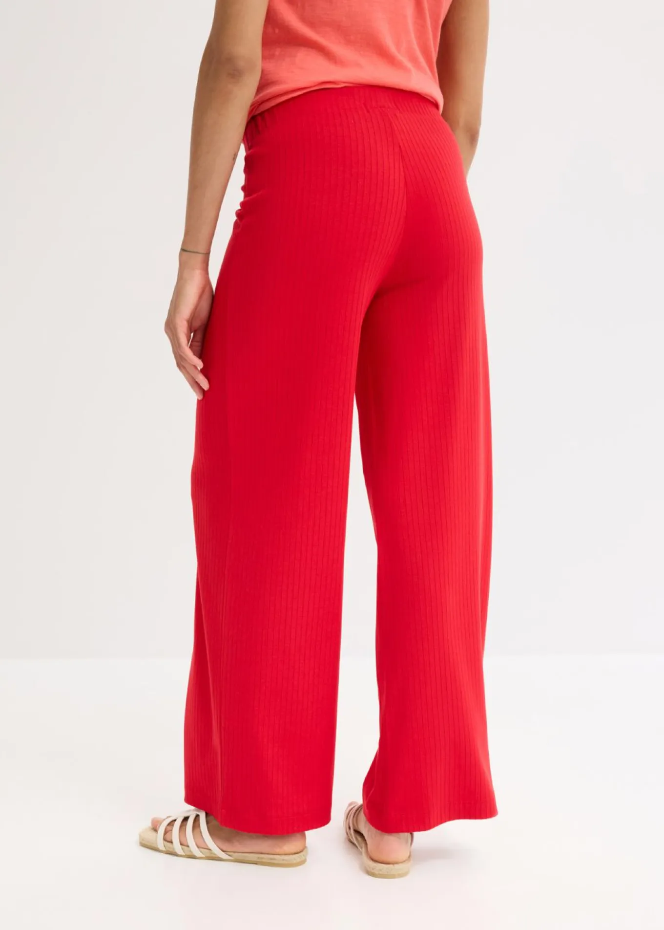 Pantalón palazzo con cintura cómoda