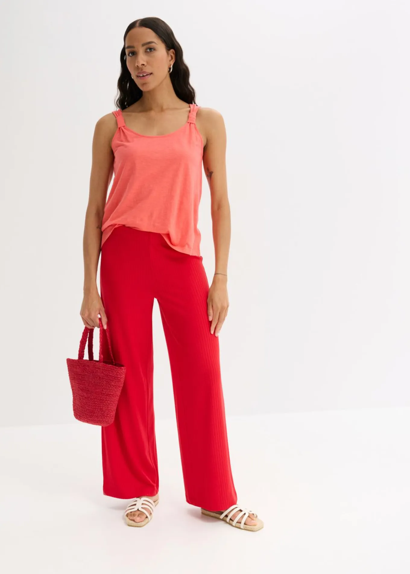 Pantalón palazzo con cintura cómoda