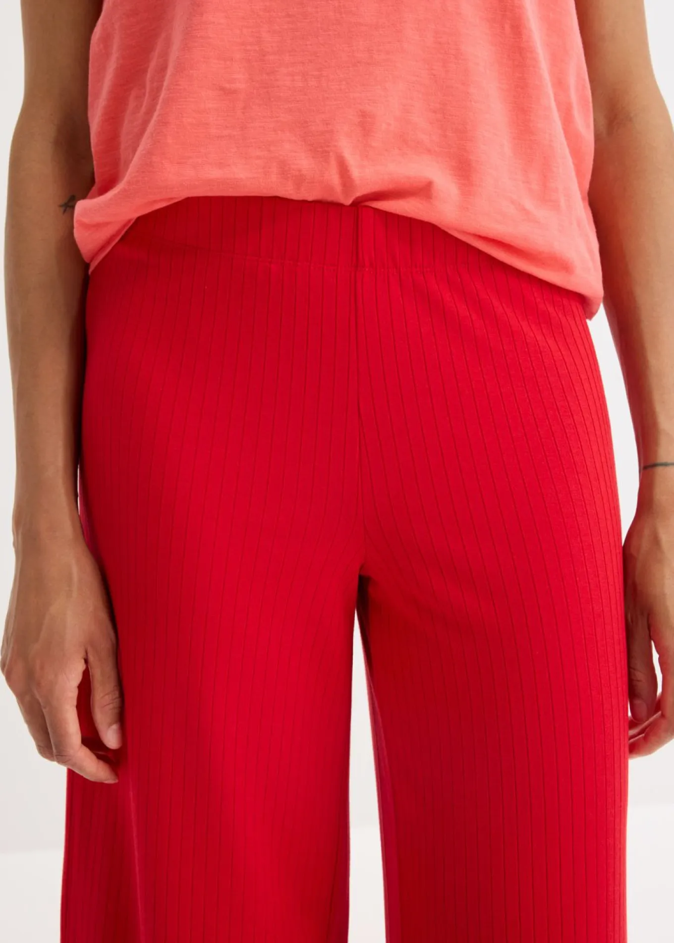 Pantalón palazzo con cintura cómoda