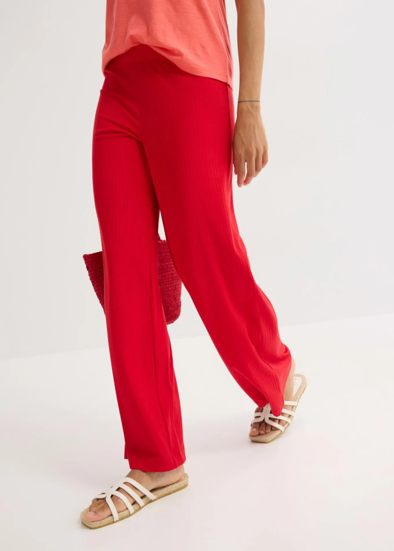 Pantalón palazzo con cintura cómoda