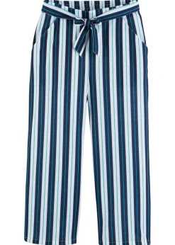 Pantalón palazzo con cinturilla elástica