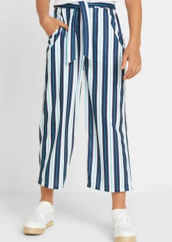 Pantalón palazzo con cinturilla elástica