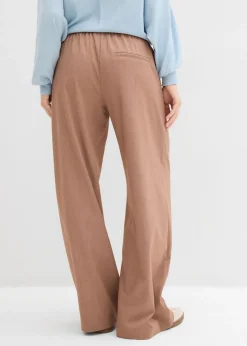 Pantalón palazzo con cintura cómoda