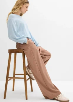 Pantalón palazzo con cintura cómoda