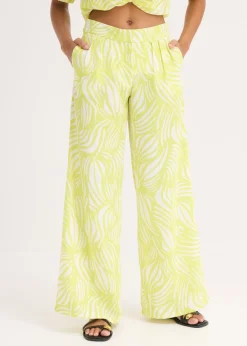 Pantalón palazzo con cintura cómoda