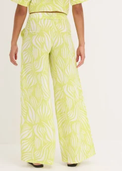 Pantalón palazzo con cintura cómoda