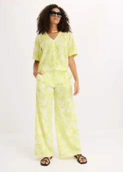 Pantalón palazzo con cintura cómoda