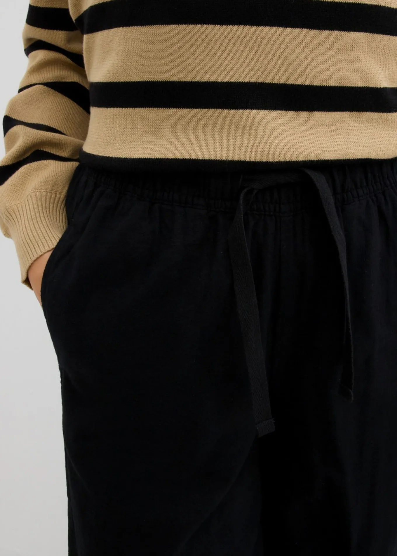 Pantalón palazzo de algodón puro