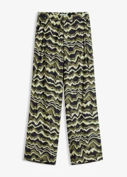 Pantalón palazzo de crepé de viscosa