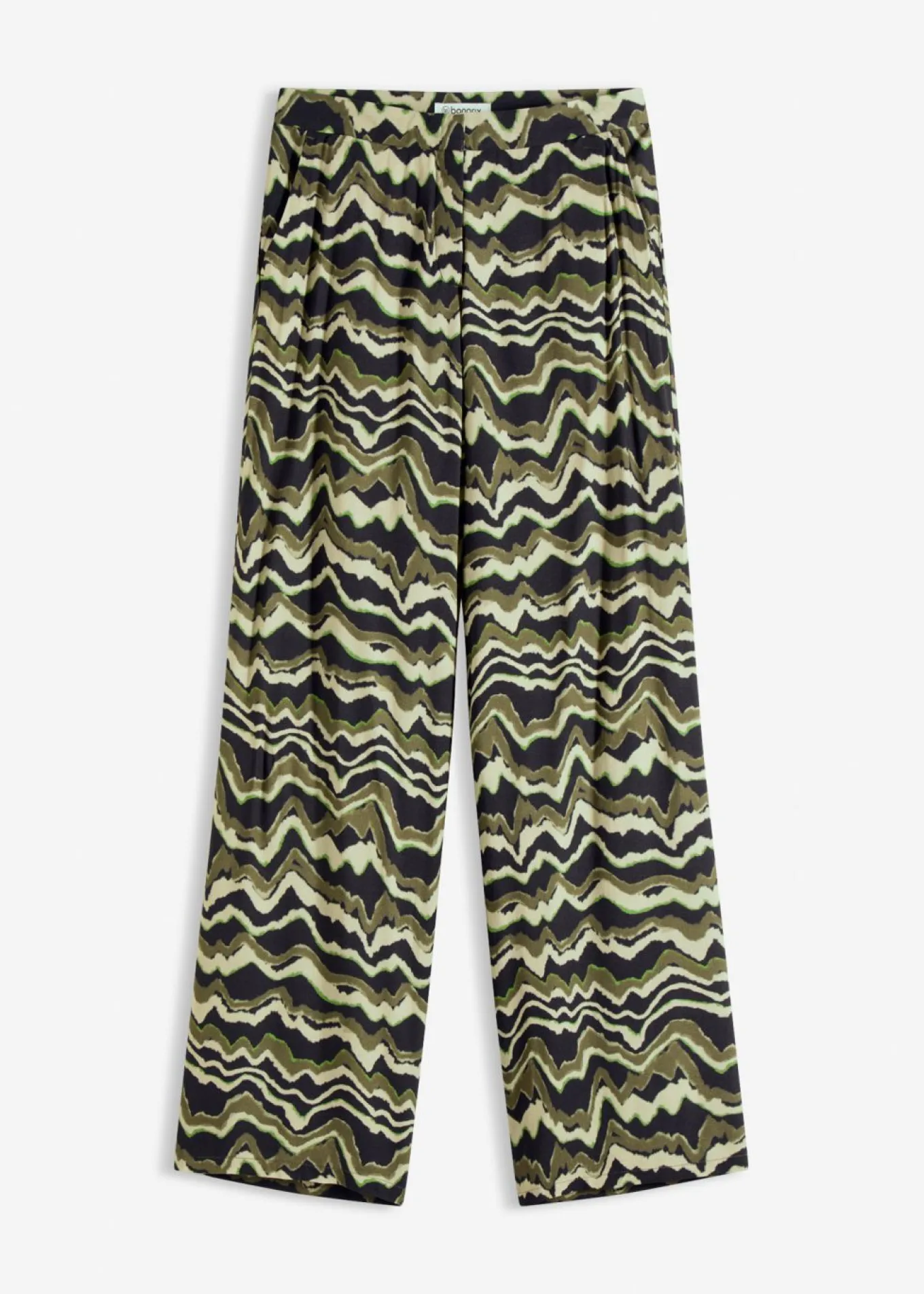 Pantalón palazzo de crepé de viscosa