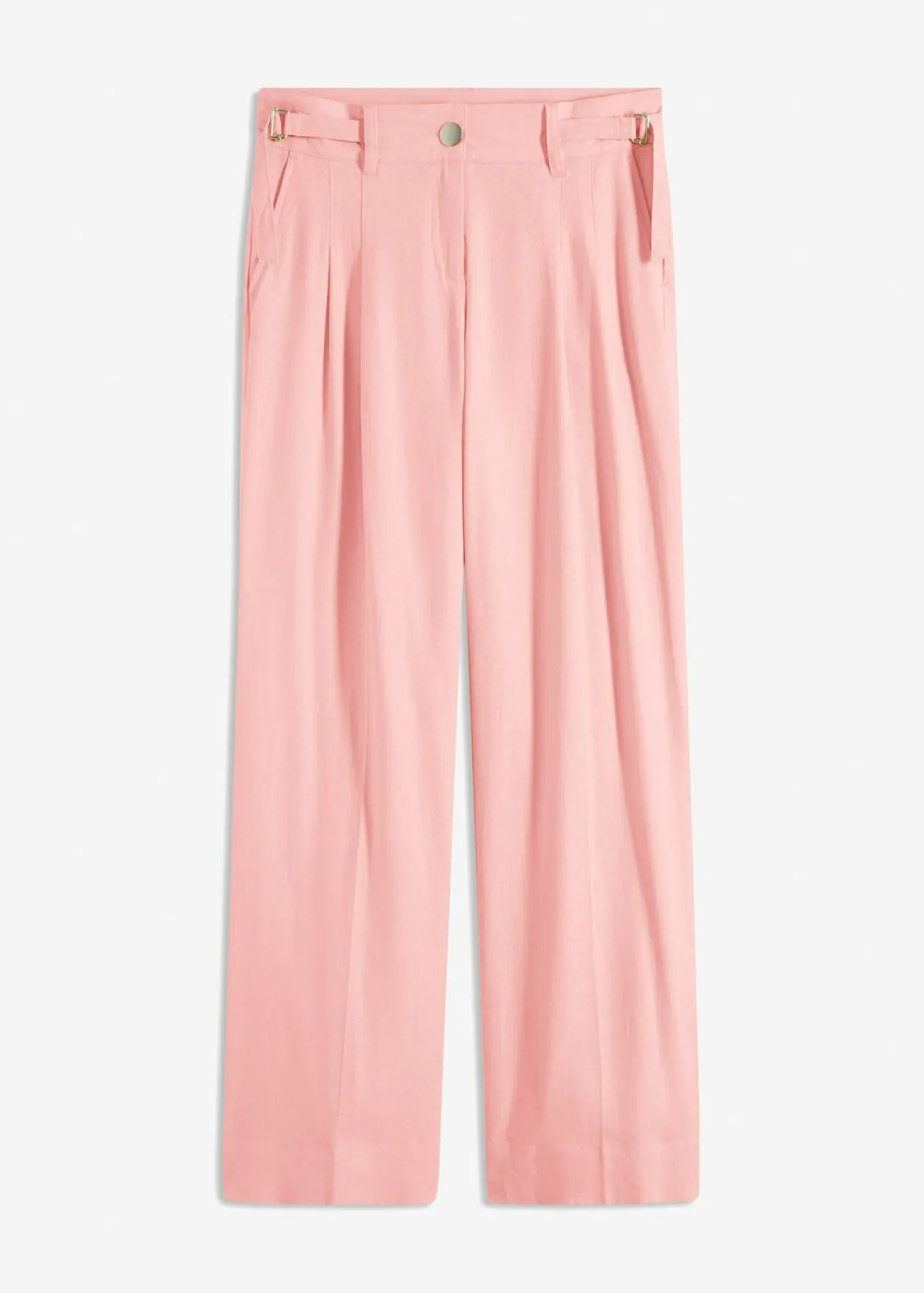 Pantalón palazzo de mezcla de lino ligero