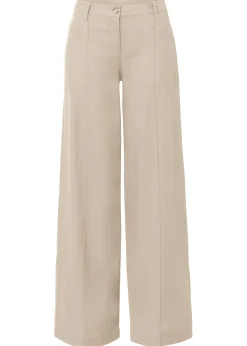 Pantalón palazzo de mezcla de lino
