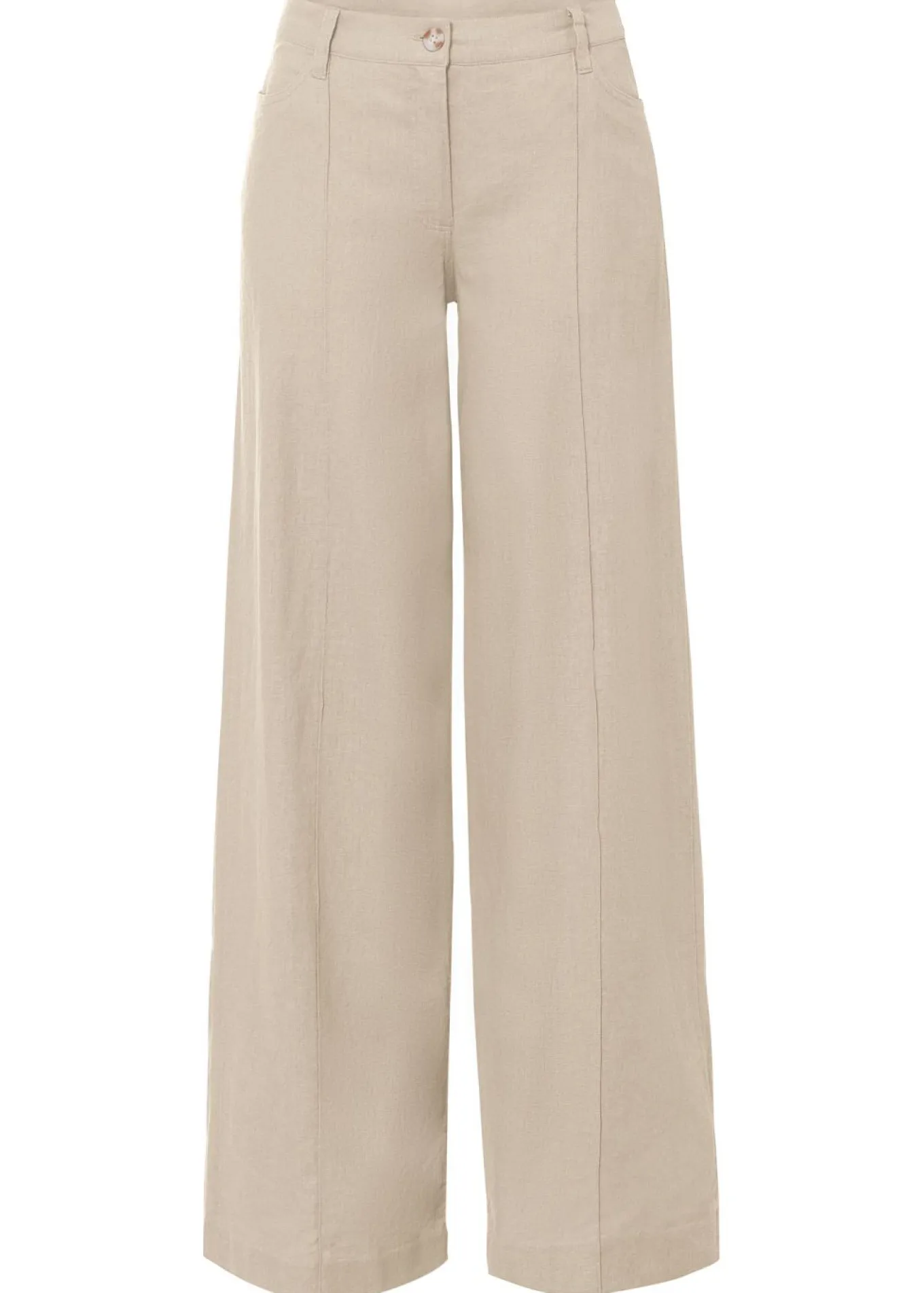 Pantalón palazzo de mezcla de lino
