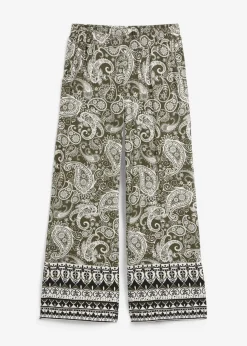 Pantalón palazzo de mezcla suave de viscosa