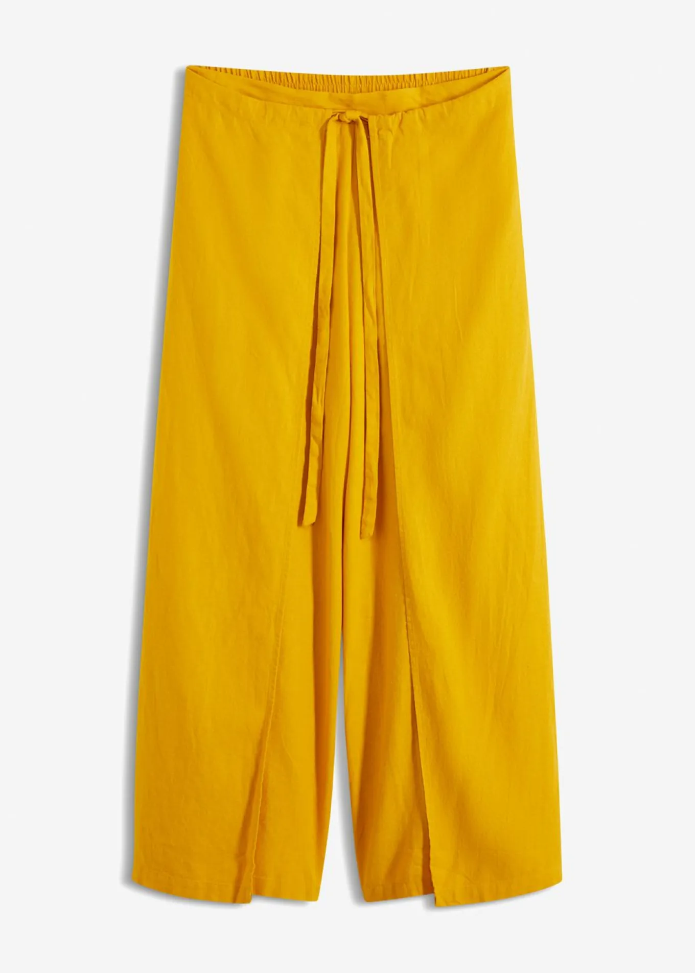 Pantalón palazzo de mezcla de lino