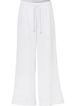 Pantalón palazzo de muselina