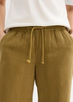 Pantalón palazzo de muselina