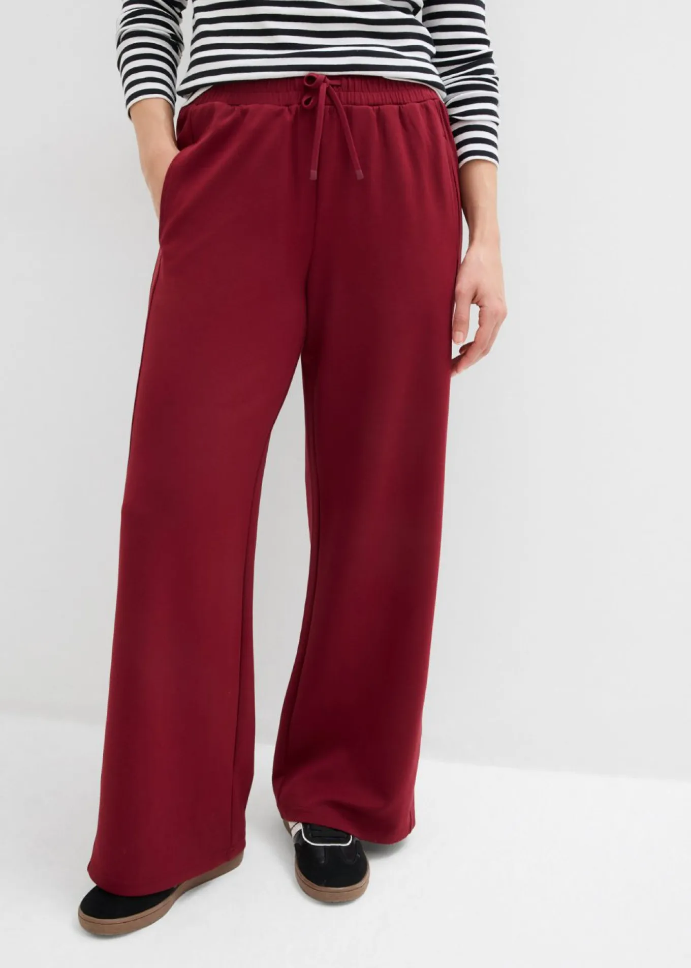 Pantalón palazzo de neopreno suave