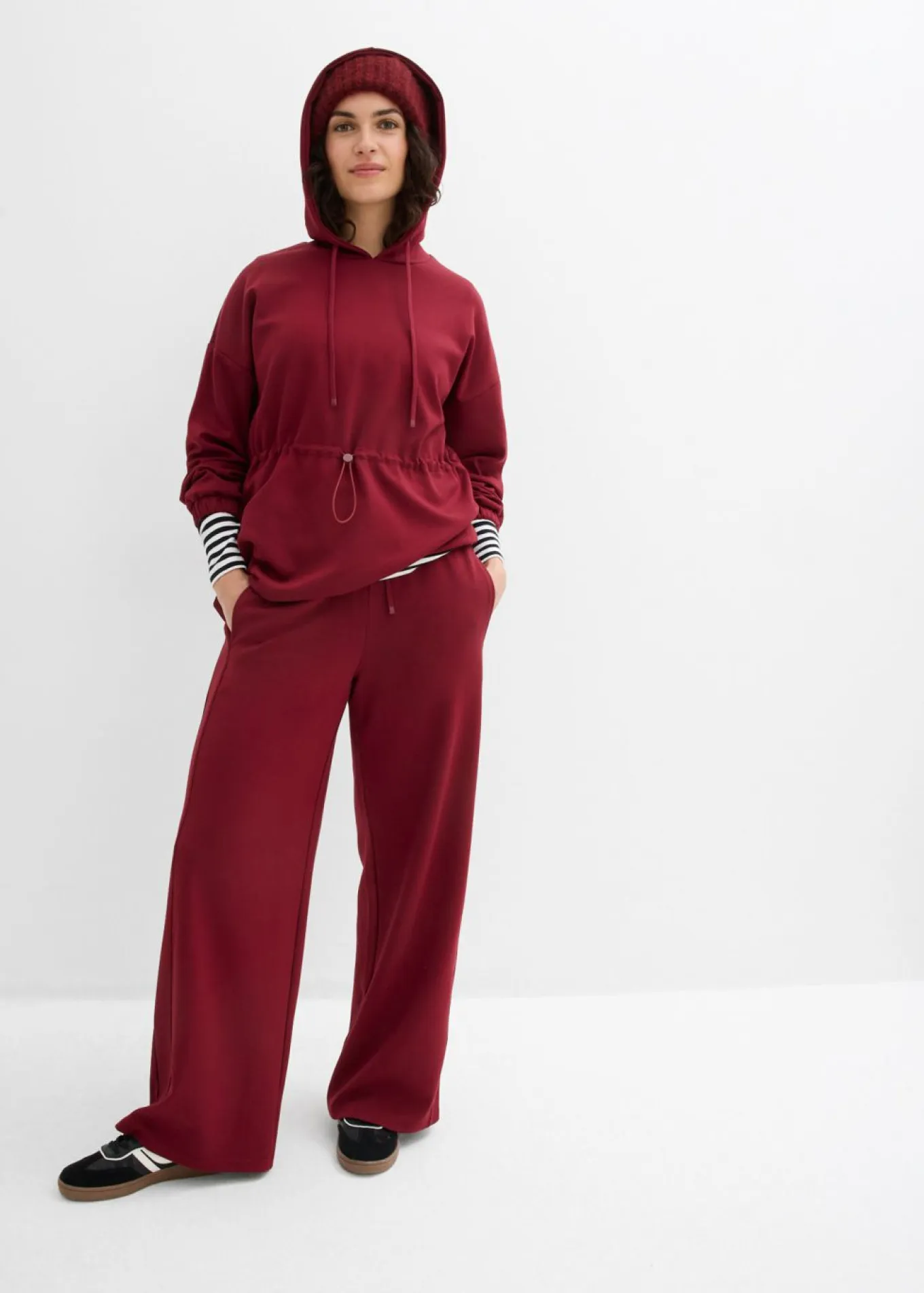 Pantalón palazzo de neopreno suave