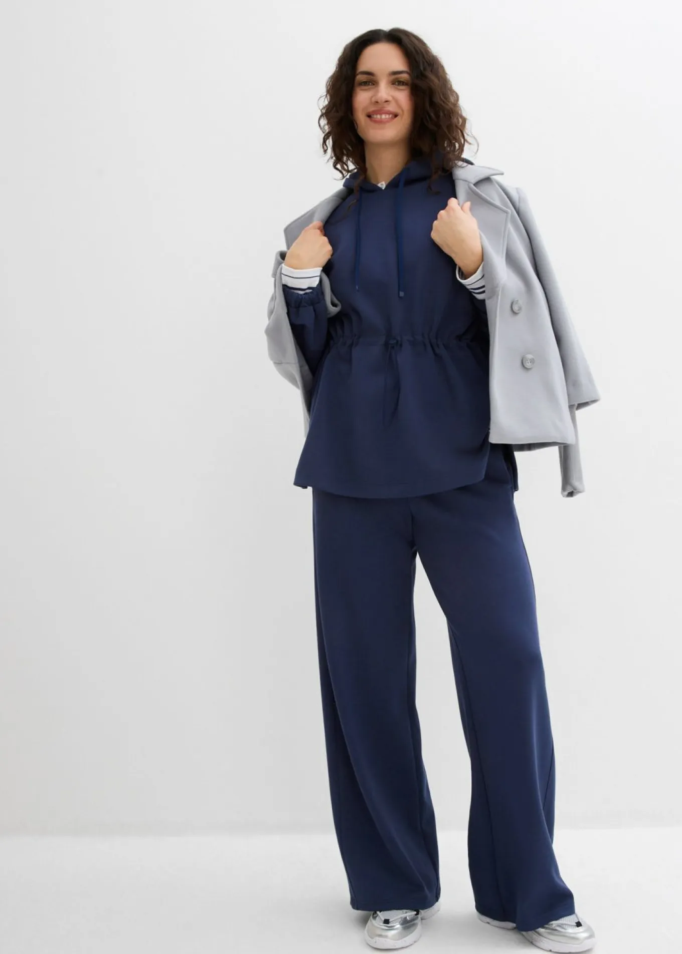 Pantalón palazzo de neopreno suave
