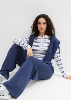 Pantalón palazzo de neopreno suave