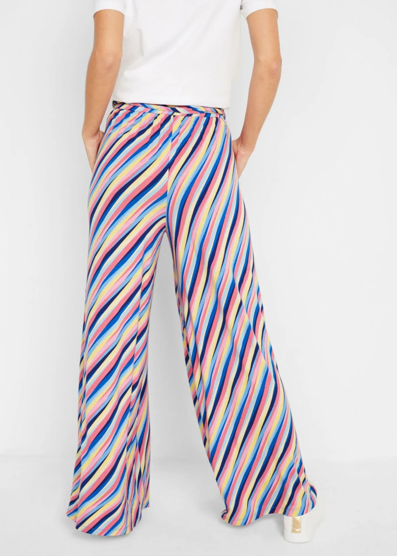 Pantalón Palazzo de punto de mezcla de viscosa
