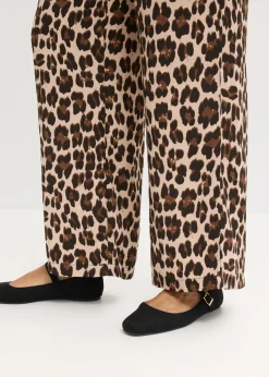 Pantalón palazzo de satén fluido