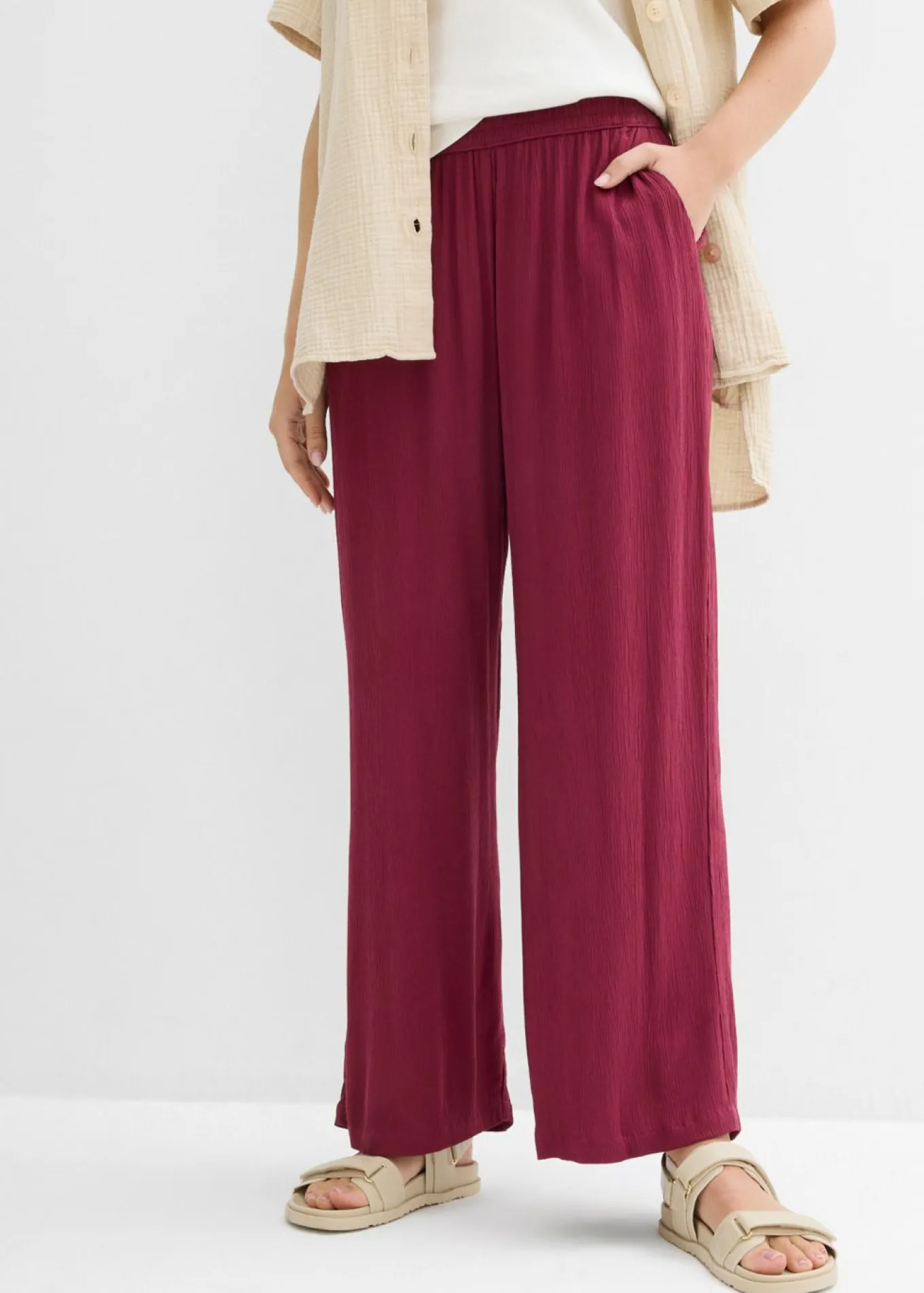 Pantalón Palazzo de viscosa suave