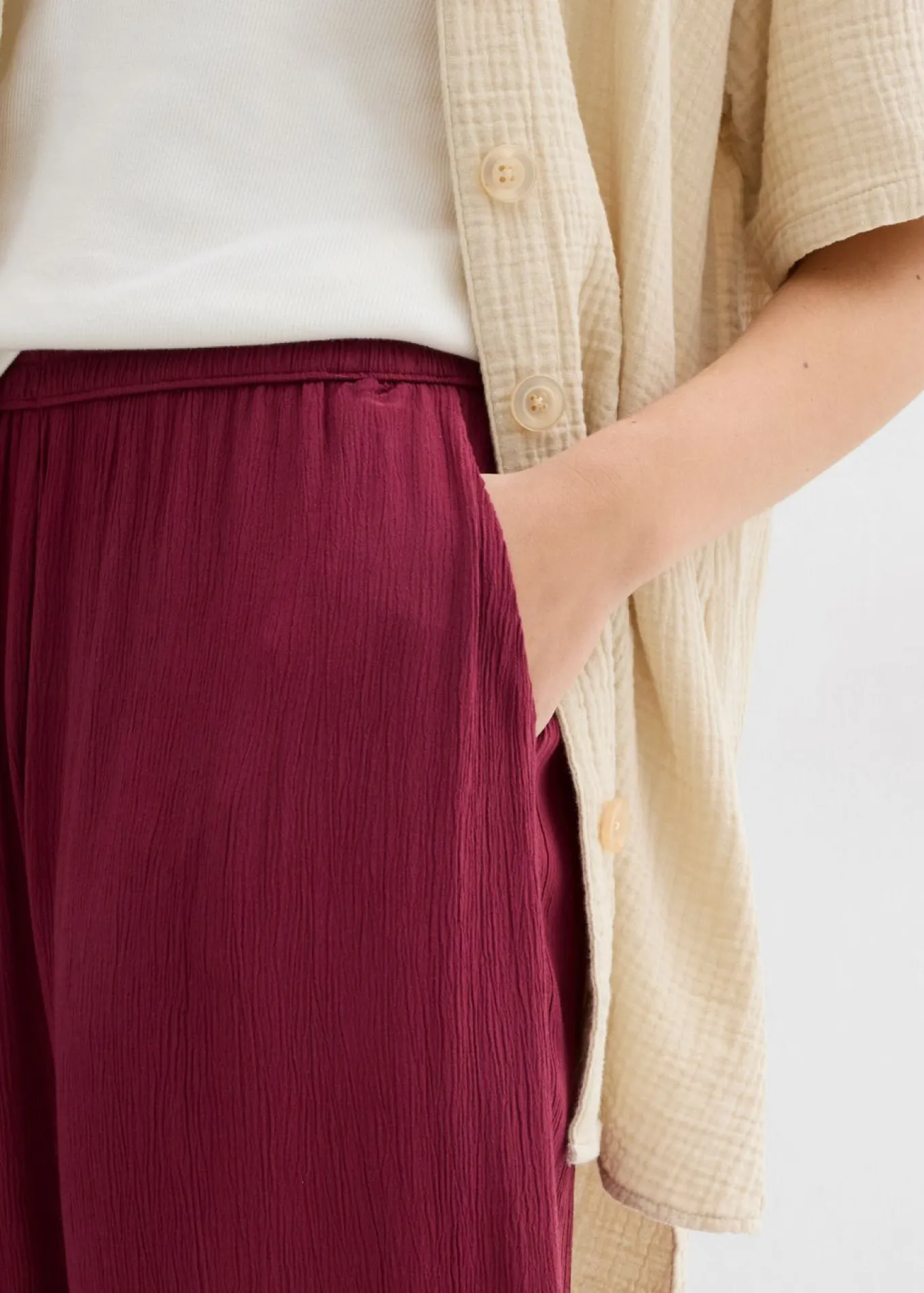 Pantalón Palazzo de viscosa suave