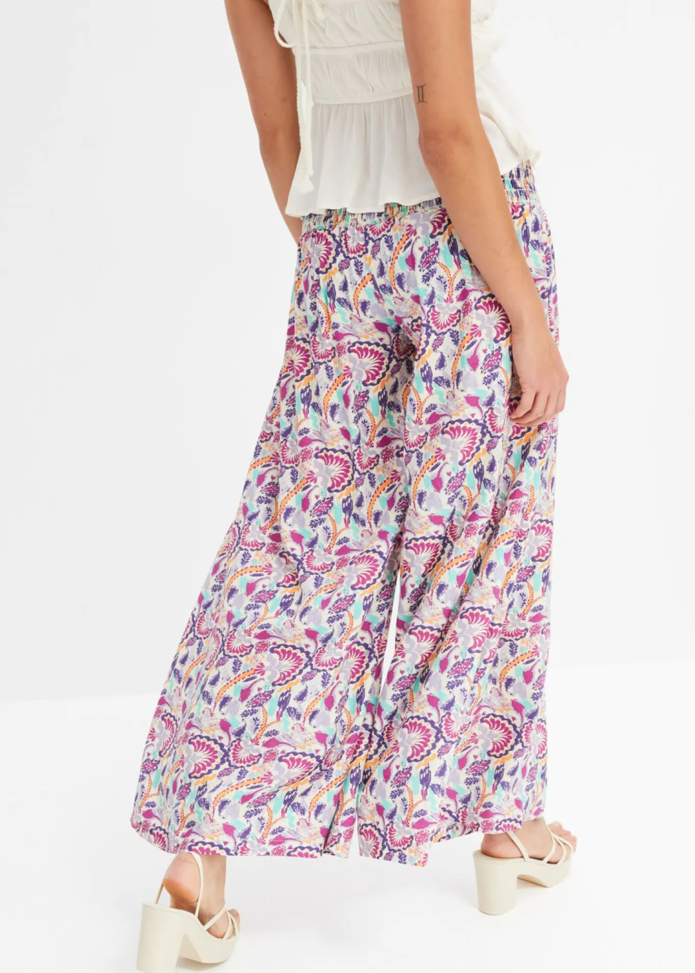 Pantalón Palazzo de viscosa fluida