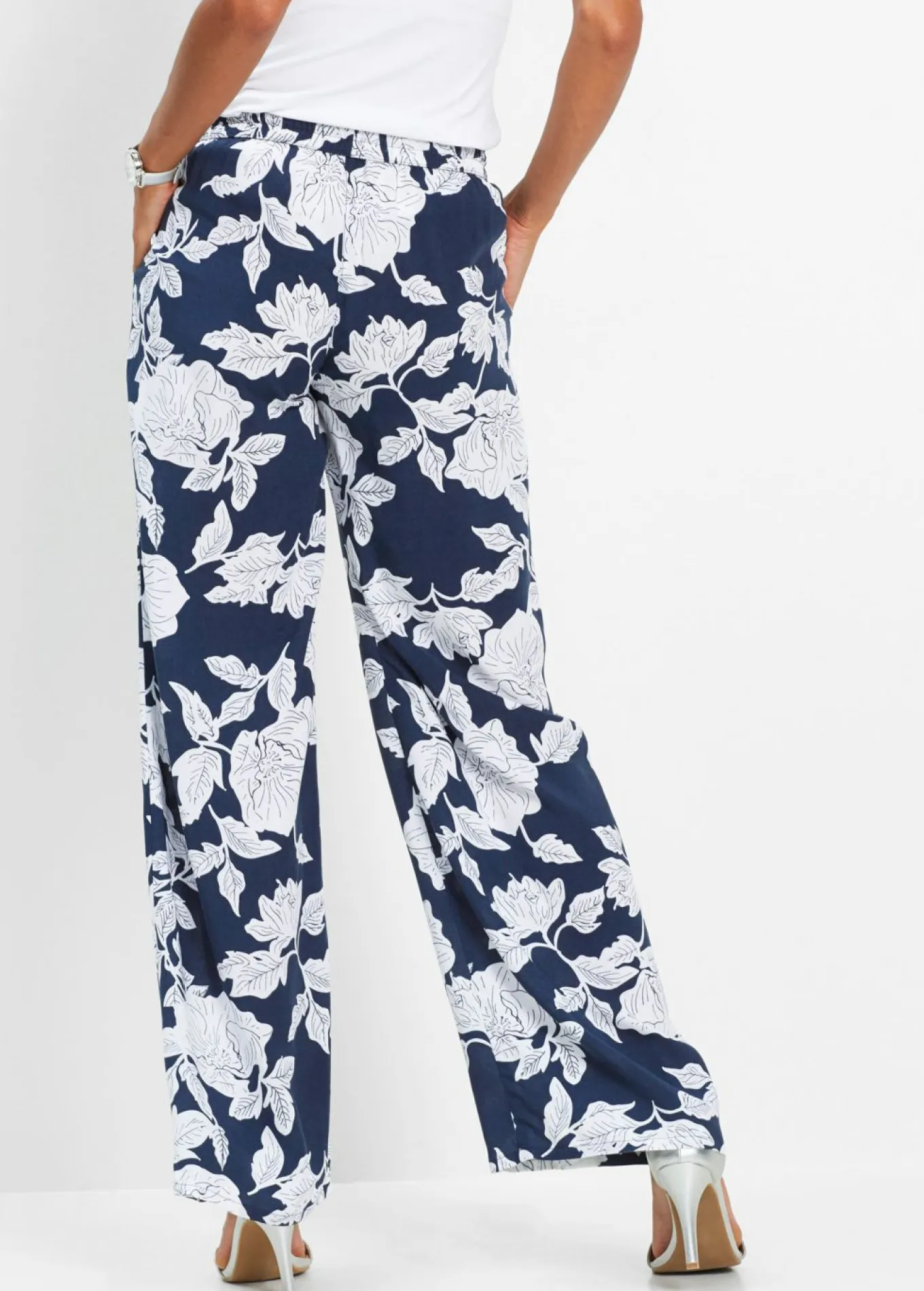 Pantalón Palazzo de viscosa fluida