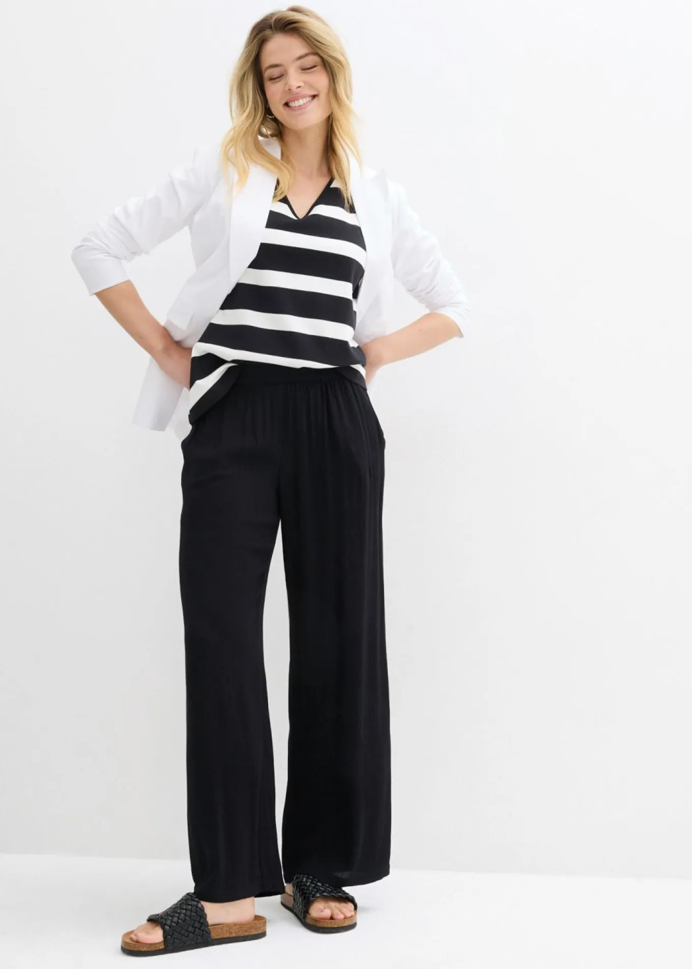 Pantalón Palazzo de viscosa suave