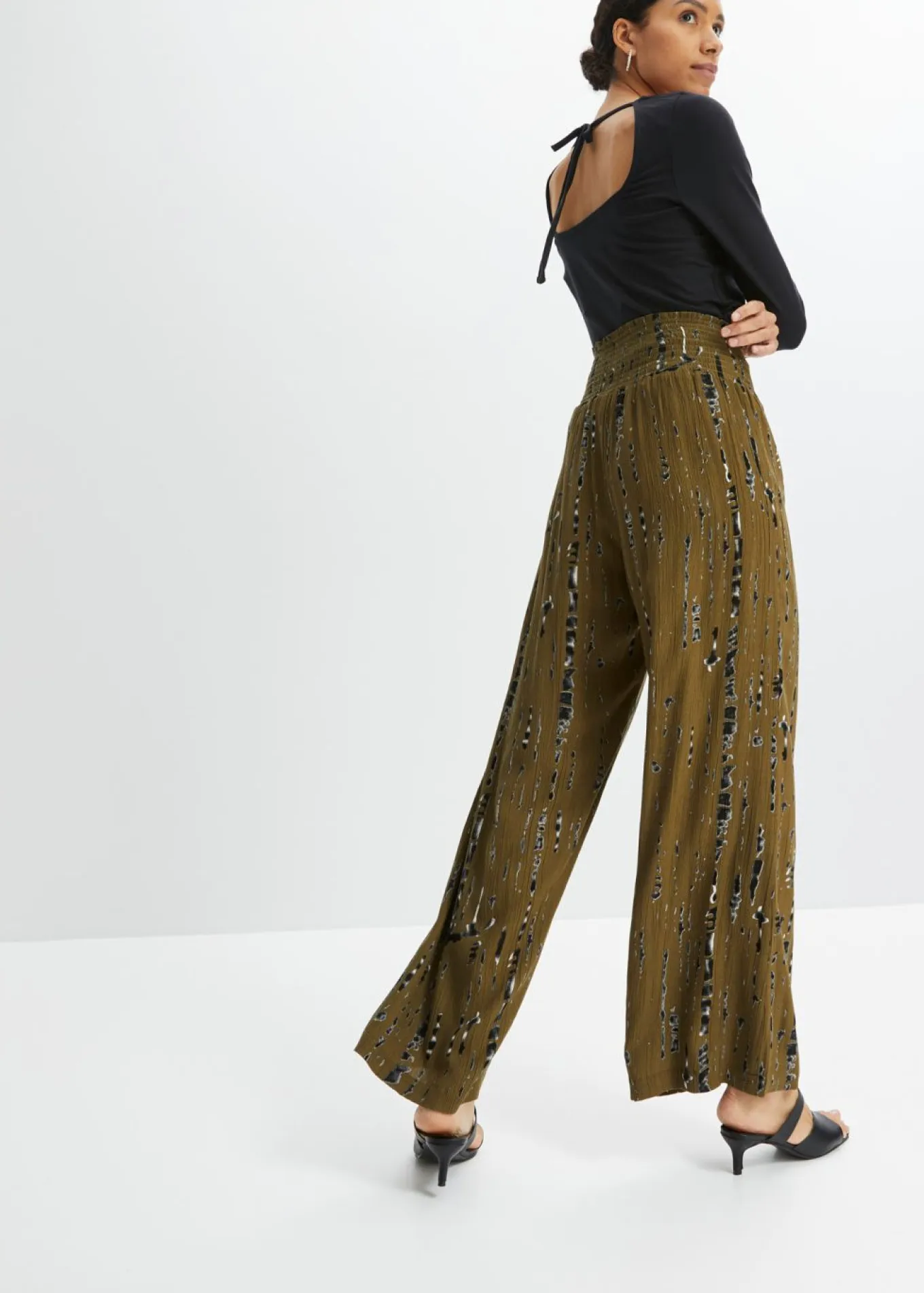 Pantalón Palazzo de viscosa fluida