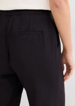 Pantalón palazzo largo con lino